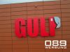 GULP in Mnchen.
Leuchtbuchstaben Profil 5 RL LED.