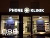 PHONE O KLINIK in Mnchen.
Leuchtbuchstaben Profil 5 RL mit LED Beleuchtung.